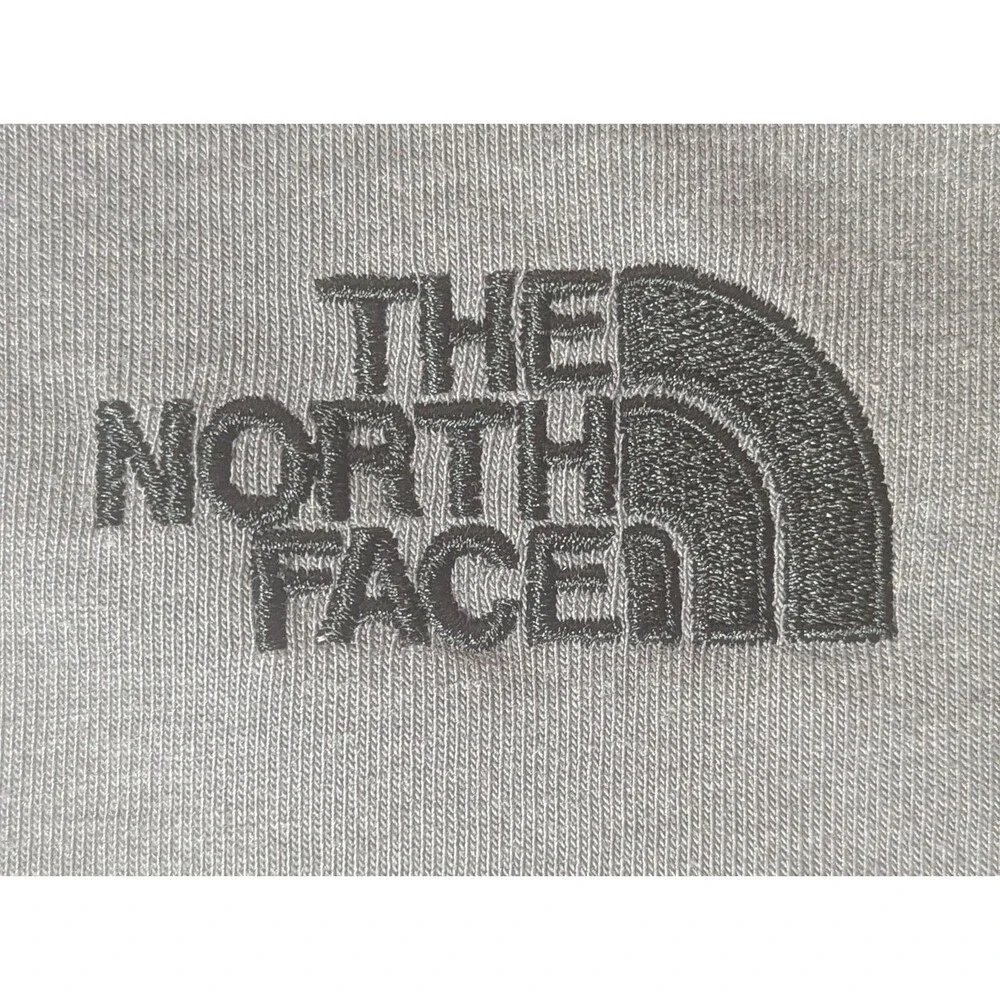 The North Face Men's XL Hoodie Henley 3 Snap Pullover Gray Cotton Blend F18